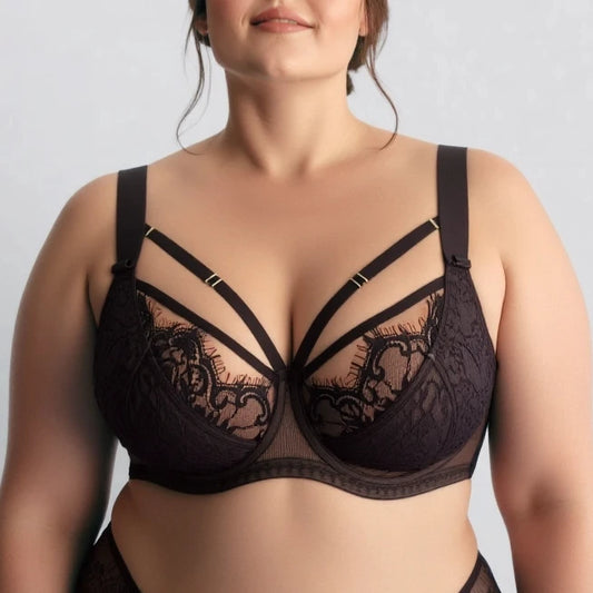 Customized Hot Sale Factory Maximum Support Wide Strap Lace Sexy Thin Underwear Large Cup Women Bra