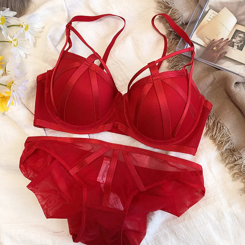 Deep Desire Lace Bra & Brief Set